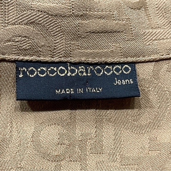 VTG RoccoBarocco Monogram Dress | Size 6 | Belted Soft Denim Button Down - Picture 13 of 15